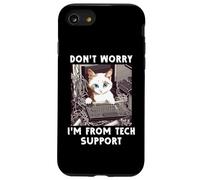 Ne Vous inquiétez Pas, Je Viens du Service d'assistance Technique Cat Sysadmin IT Help Desk Coque pour iPhone SE (2020) / 7/8