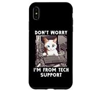 Ne Vous inquiétez Pas, Je Viens du Service d'assistance Technique Cat Sysadmin IT Help Desk Coque pour iPhone XS Max