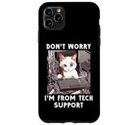 Ne Vous inquiétez Pas, Je Viens du Service d'assistance Technique Cat Sysadmin IT Help Desk Coque pour iPhone 11 Pro Max