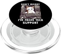Ne Vous inquiétez Pas, Je Viens du Service d'assistance Technique Cat Sysadmin IT Help Desk PopSockets PopGrip pour MagSafe
