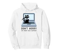 Ne Vous inquiétez Pas, Je Viens du Support Technique, Un Mignon propriétaire de Chat sur Ordinateur Sweat à Capuche