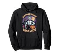 Ne vous inquiétez pas, Pumpkin Daddy's Here Vampire Halloween Horror Sweat à Capuche