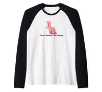 Ne Vous inquiétez Pas, Soyez Hoppy Rabbit Nature Lovers Manche Raglan