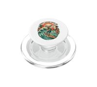 Ne Vous moquez Pas avec Moi en Train de Surfer sur Les Vagues Tropicales au Coucher du Soleil PopSockets PopGrip pour MagSafe
