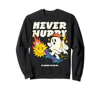 Ne Vous pressez jamais, Illustration Positive de Ghost Skate Sweatshirt