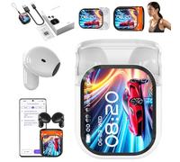 Ne20 Bluetooth V6.0 Ai Translator Earbuds, Touch Screen Sport Wireless Headphones Hd Stereo Sound Longlife Lcd Touch 2025 Translation Earbud Stereo Sound Longlife Ipx6 Water-Resistant(White-1PC)