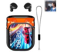 Ne20 Earbuds, 2025 New NE20 Translation Earphones, AI Translator Ear Buds,LCD HD Touch Screen Sport Wireless Headphones,140 Two-Way Language Translator Earphones, Touch Control IPX6 Waterproof (Black)