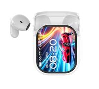 NE20 Earbuds, NE20 AI Translation Earbuds Real Time, Touch Screen Wireless Headphones, Bluetooth 6.0 Earphones LED Display, IPX6 Water-Resistant (White)