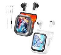 Ne20 Earbuds, Ne20 Translation Earbuds 140 Language, Ai Translation Earbud Real Time, 48 Hours Battery, HD Stereo Sound, LCD Touchscreen Noise Headphones for Travel, Business, Learning (Mix)