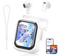 NE20 Earbuds,Ne20 Translation Earbuds,NE20 Wireless Headphones,Ai Translation Real Time,Bluetooth V6.0 LCD Touch Screen Sport Wireless Headphones HD Stereo Sound IPX6 Water-Resistant (White)