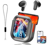 NE20 Earbuds,Ne20 Translation Earbuds,NE20 Wireless Headphones,Ai Translation Real Time,Bluetooth V6.0 LCD Touch Screen Sport Wireless Headphones HD Stereo Sound IPX6 Water-Resistant (Black)