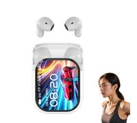 NE20 Earbuds, NE20 Translation Earbuds with 140 Language AI Translator Real Time, Bluetooth 5.4 LED Display Wireless Earphones, Noise Headphones for Travel, Business, Learning (White)