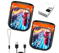 NE20 Earbuds, NE20 Wireless Headphones with 140-Language AI Translator Real Time, Bluetooth 6.0, LCD Touch Screen, IPX6 Water-Resistant, 48H Battery for Travel Business Learning (2 Pcs Black)