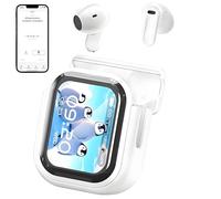 NE20 Earbuds, Noise Canceling Wireless Bluetooth V6.0 Translation Earbuds, LCD Touch Screen Support 148 Languages Translation Real Time Translator Earbud Support Playing Music Phone Calls (White)