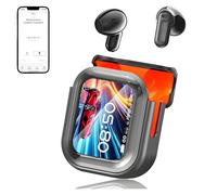 NE20 Earbuds, Noise Canceling Wireless Bluetooth V6.0 Translation Earbuds, LCD Touch Screen Support 148 Languages Translation Real Time Translator Earbud Support Playing Music Phone Calls (Black)