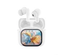 NE20 Écouteurs sans fil de traduction AI avec écran LCD étanche pour voyage (blanc)