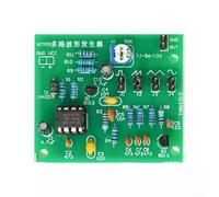 NE555 Kit de bricolage générateur de forme d'onde multicanal, module générateur de fonctions avec sortie triangulaire carré, ensemble d'entraînement électronique de soudure pour projets de circuit de