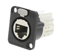 NE8FDX-P6-B D-SHAPE CAT6A PANEL CONNECTOR BLINDED FEEDTHROUGH BLA NEUTRIK