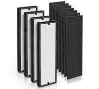 NEA-F1 H13 Véritable filtre HEPA de rechange compatible avec le purificateur d'air Toshiba pour purificateur d'air Eureka NEA120 et Toshiba Smart WiFi Purificateur d'air CAF-W36USW, 4 filtres HEPA et