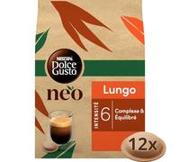 NEAFE DOLE GSTO NEO - Café L'oungo Intense, Arôme Riche et Corsé pour une Pause Parfaite (Boîte 12 Dosettes) - Le lot de 3