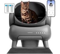 Neakasa M1 plus Bac à litière autonettoyant ouvert, grande capacité, avec tapis de litière, pour plusieurs chats