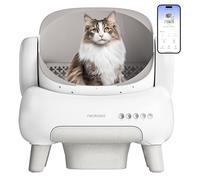 Neakasa M1 Lite Bac à litière Auto-nettoyant pour Chat XXL, sans Odeur, hygiénique, contrôle par Application, Grande capacité, boîte pour Plusieurs Chats (Blanc)