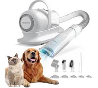 Neakasa P1 Pro 13000 Pa Aspirateur Poil de Chien, 52dB Silencieuse, Tondeuse Chien Professionnelle pour Poil Long Epais, Tout en un Brosse de Toilettage, 5 Peignes Guides