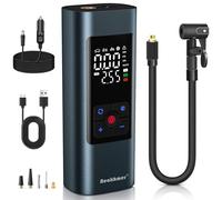 Neakhmer Mini compresseur sans Fil 150 PSI Pompe à air électrique avec Fonction de dégonflage - Pompe Portable pour Voiture, Moto, vélo