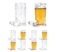 Neamou 10 Pièces Verres À Shot De Cowboy, Verre À Shot De Botte De Cowboy, Décorations De Fête Country Et Western, Tasses Drôles Pour Bière, Vin, Whisky, Jus, Bonbons