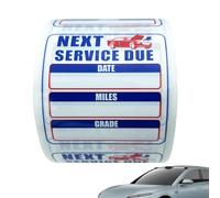 Neamou Autocollants de Service Automobile,étiquettes de Rappel de vidange d'huile | 250 Feuilles d'autocollants de Service d'huile de Voiture - Étiquettes claires de Service Automatique 2x2 Pouces,