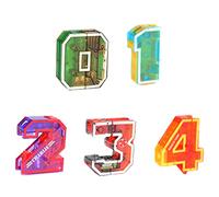 Neamou Blocs Nombre Robots | Number Robots transformant Les Jouets de Figurines d'action,Jouets d'apprentissage de Jouets Number-Bots, Jouet éducatif pour Tout-Petits, Jouets de numéro de Bloc