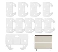 Neamou Glissières de tiroir,Support Central de Guide de tiroir de Remplacement - Remplacement du Dos du Rail de tiroir, Guide des butées de tiroir pour réparer Les tiroi cassés