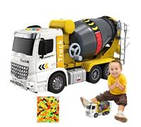 Neamou Jouet malaxeur à béton, camions de Construction - Camion de Ciment Jouet,Camion de Construction Jouet alimenté par Friction à l'échelle 1:32, à partir de 3 Ans, garçons et Filles