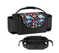 Neamou Organisateur de sac de poussette,organisateur de poussette,Organisateur de chariot de poussette - Organisateur de poussette avec porte-gobelet, caddie de poussette détachable pour accessoires