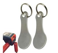 Neamou Porte-clés Trolley | Jetons de Caddie Porte-clés en Alliage d'aluminium - Panier Porte-clés Décorations pour Hommes Femmes