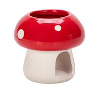 Neamou Porte-encens en Forme De Champignon pour Bâtons Palo Santo, Brûleur D'encens en Forme De Cône De Champignon en Céramique pour Cônes D'encens À Reflux, Plateaux Collecteur De Cendres pour Salon