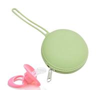 Neamou Récipient à sucette en silicone, porte-sucette en silicone | Pochette de rangement portable en silicone étanche - Petit sac de rangement avec fermeture éclair et corde pour clés de bijoux