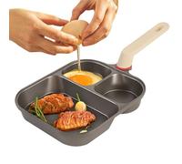Néanmoins Pan De Petit-déjeuner Rôti D'oeuf-3-tasse | Avec Grattoirs Et Épingle À Huile, Poignée Ergonomique, Autocuiseur À Œuf Polyvalent Pour Le Petit Déjeuner, Crêpes, Omeletts, Parfait Pour Le Rep