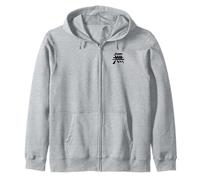 Neant / Zero (Wu) Chinois - Caractère ENCRE - Logo 2 Sweat à Capuche