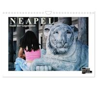 Neapel - Stadt der Gegensätze (Wandkalender 2026 DIN A4 quer), CALVENDO Monatskalender: Analoge Fotografie. Eine Burg am Hafen, enge Gassen, grüne ... und die grandiose Sicht auf den Golf: Neapel!