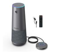 NEARITY Caméra de vidéoconférence 120 max 4K avec microphone et haut-parleur, système de vidéoconférence CMOS 8 MP, zoom 5x, cadrage automatique, 4 micros antibruit, capture vocale de 12,8 m pour PC
