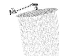 NearMoon Pommeau de douche rond ultra fin en acier inoxydable 30,5 cm avec bras réglable