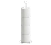 NearMoon Support de Papier Toilette sur Pied avec réserve, Support de 4 Rouleaux de Papier Toilette pour Salle de Bain/Cuisine Tout en métal (1 pièce, Blanc)