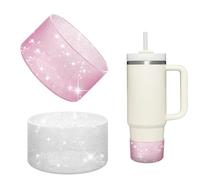 Nearockle Ensembles de Tasses 2 Pièces Ciel étoilé Blanc + Rose