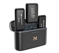 NearStream Micro Cravate sans Fil Omnidirectionnel pour PC/Iphone/Androïde/Camera, Microphone sans Fil Professionnel avec Réduction de Bruit ENC,Réponse en Fréquence de 20 Hz à 20 kHz, Distance-200