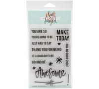 Neat & emmêlés Nat167 Tampons Transparents, Multicolore, 4 x 15,2 cm