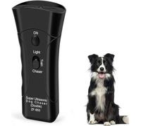 Neat-O Dispositif anti-aboiement, répulsif portable pour chien à double canal, outil de dressage à ultrasons, outil de contrôle des aboiements 3 en 1, niveaux de fréquence humanisés et sûrs, pour