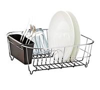 Neat-O Egoutoire Vaisselle avec Porte-ustensiles, Égouttoir à Vaisselle Noir