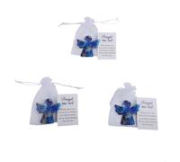 Neatartmore Forget Me Not Angel Memorial Neatartmore Forget | Élégant souvenir de condoléances en papier avec détails floraux, décoration de souvenir réconfortante, blanc