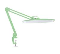 Neatfi Lampe de bureau à LED XL 2 200 lumens, 4 niveaux de luminosité, 24W, 117 LED SMD, lampe de travail de qualité professionnelle pour la maison, le bureau (Non-CCT avec Pince, Vert Minuit)